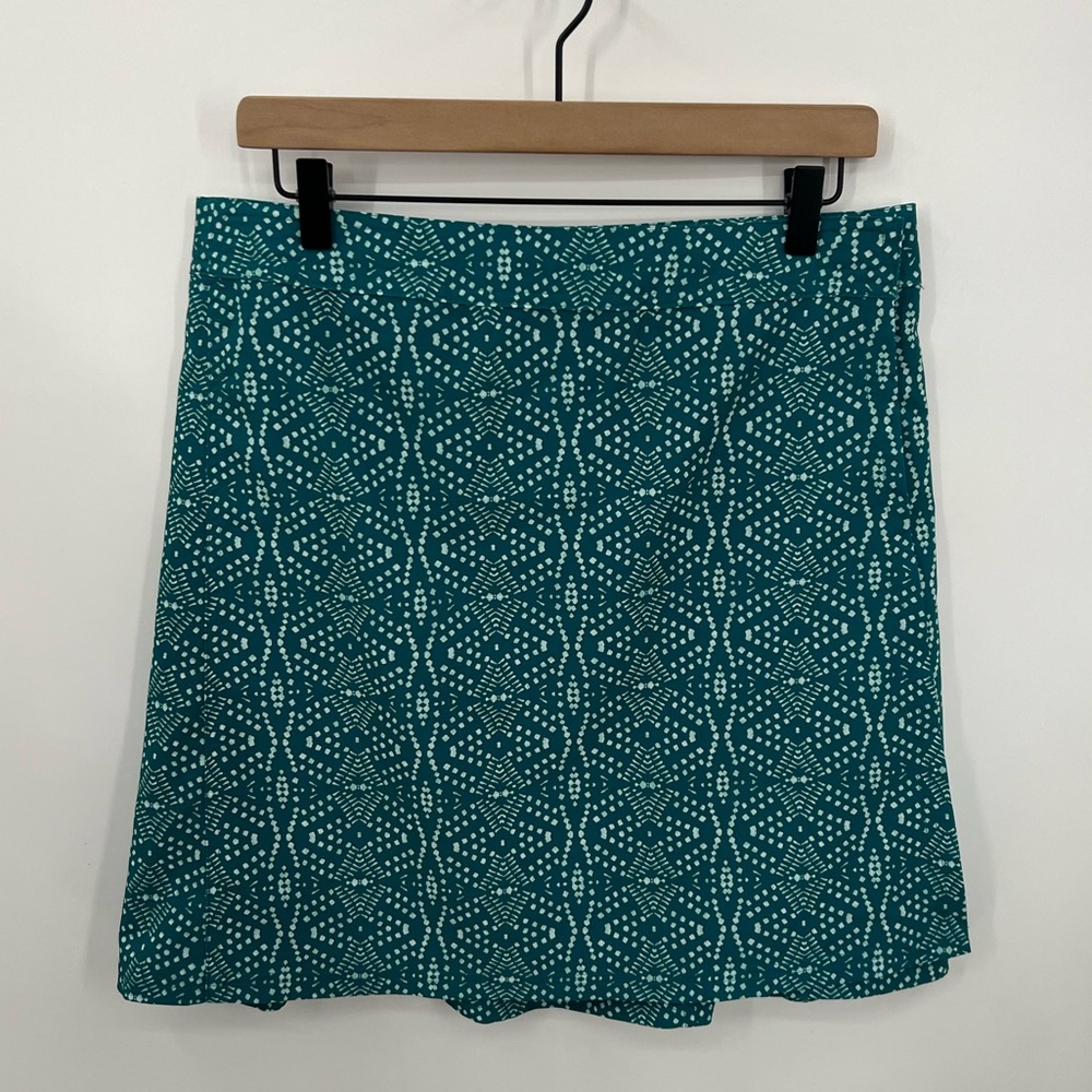 RipSkirt Hawaii teal print wrap mini skirt woman’s size medium